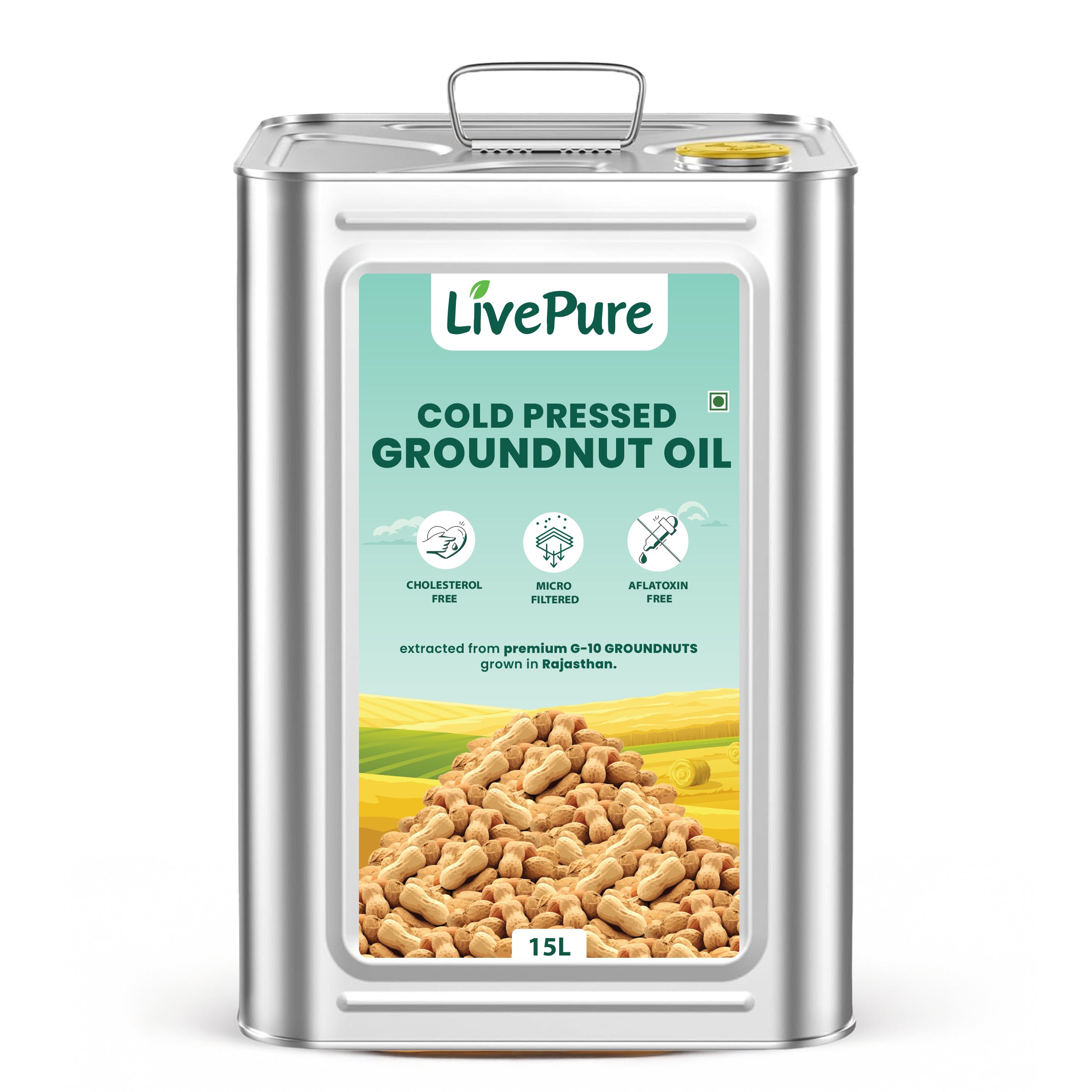 Cold Pressed Groundnut Oil - 1 Litre