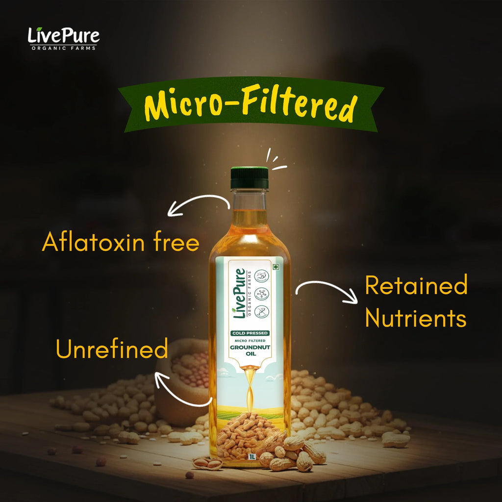 Cold Pressed Groundnut Oil - 1 Litre