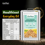 Cold Pressed Groundnut Oil - 15 Litre