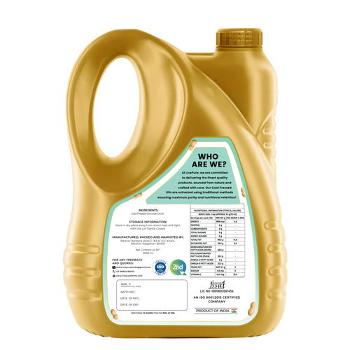 Cold Pressed Groundnut Oil - 5 Litre