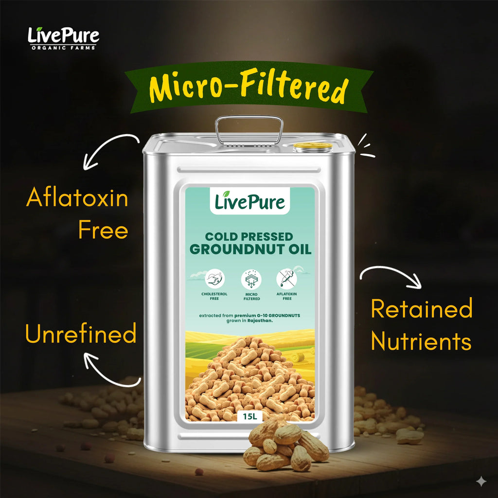 Cold Pressed Groundnut Oil - 15 Litre