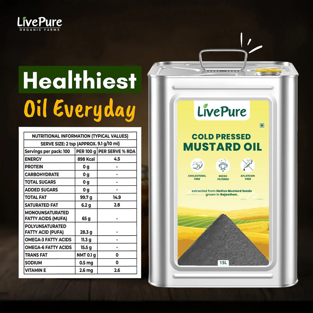 Cold Pressed Mustard Oil - 15 Litre