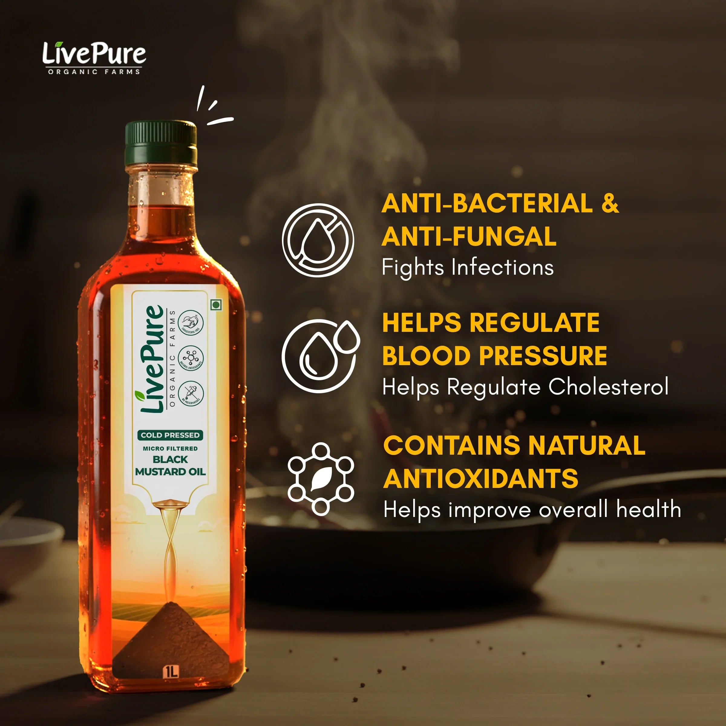 Cold Pressed Mustard Oil - 1 Litre