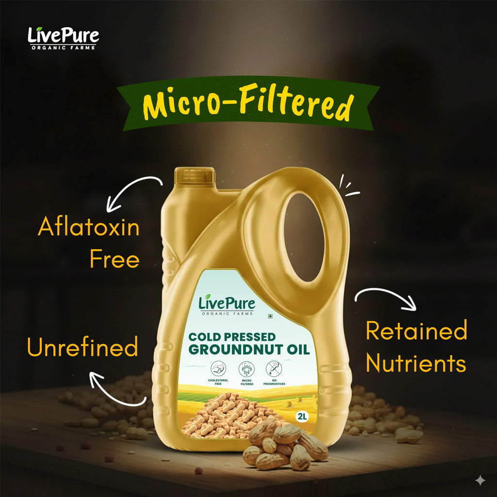 Cold Pressed Groundnut Oil - 2 Litre