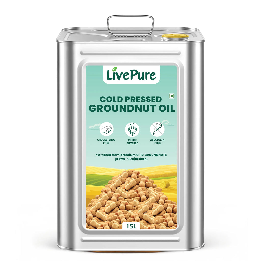 Cold Pressed Groundnut Oil - 15 Litre