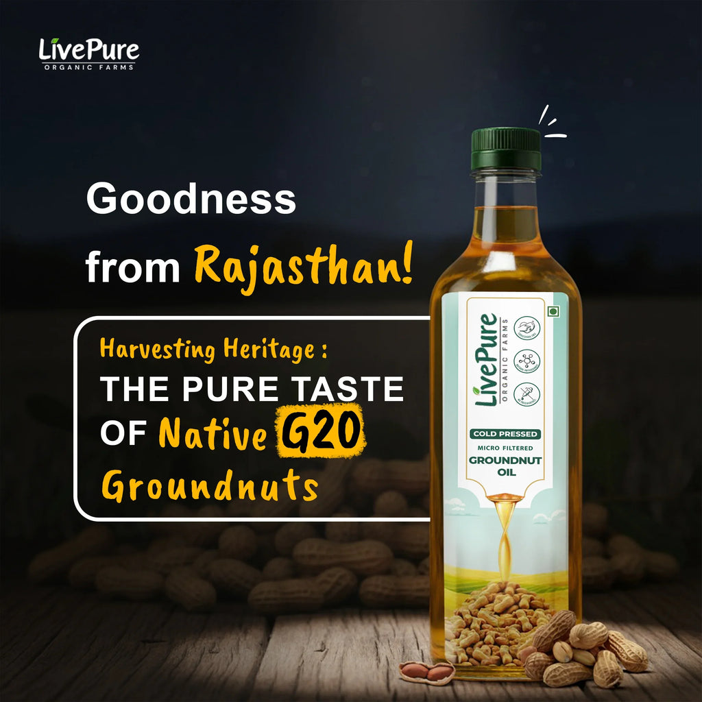 Cold Pressed Groundnut Oil - 1 Litre