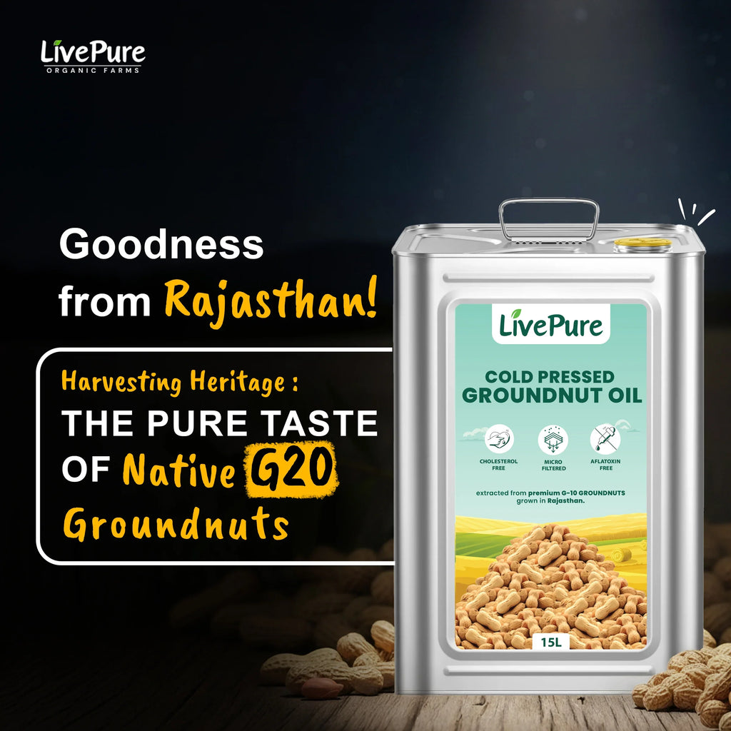 Cold Pressed Groundnut Oil - 15 Litre
